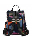 Nowy plecak kobiety Oxford Multifuction Bagpack dorywczo z zabezpieczeniem przeciw kradzieży plecak dla nastolatek tornister 201