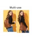 HERALD jakość mody skórzany anty-złodziej kobiet plecak o dużej pojemności włochata piłka szkolna torba dla nastolatki dziewczyn