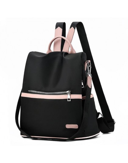 2020 dorywczo plecak Oxford kobiety czarna wodoodporna Nylon szkoła torby dla nastoletnich dziewcząt wysokiej jakości mody torba