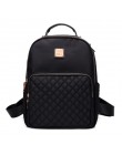 Plecak damski styl Preppy plecak damski z nylonu wysokiej jakości torby na ramię torba studencka czarny plecak A2217