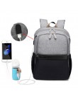 Nowa moda pielucha dla niemowląt torba z USB duża torba na pieluchy macierzyński dla mamusi tatuś wodoodporny na laptopa podróżn