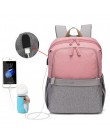 Nowa moda pielucha dla niemowląt torba z USB duża torba na pieluchy macierzyński dla mamusi tatuś wodoodporny na laptopa podróżn