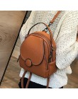 Nowy projektant mody kobiet skórzany plecak Mini miękki w dotyku wielofunkcyjny mały plecak kobiet damska torba na ramię torebka