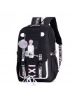 Różowy plecak płócienny kobiety szkolne torby dla nastoletnich dziewcząt styl Preppy o dużej pojemności plecak USB plecak młodzi
