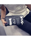 Nowa moda kobiet Portfele posiadacze kart kot kreskówka PU portfel portmonetki dziewczyna Długi Portfel Elegancki lady portfele