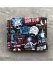 Anime Rick i morty Cartoon portfel Rick Bi-składany portfel etui na karty kredytowe torebka mężczyźni skóra Pu krótkie portfele 