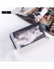 AIREEBAY 3D drukowania kobiet portfele miękkie PU skóra koty zwierząt wzór pani portmonetka małe MoneyBags portfel kiesy torby