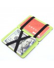 CUIKCA Korean Version Unisex magiczny portfel pieniądze klipy kobiety mężczyźni portfel portmonetka Carteira wąski skórzany port