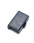 Darmowe grawerowanie Carbon włókno skórzane portfel męski portfel portmonetka małe mini etui na karty Portomonee męski portfel k