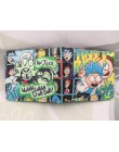 Anime Rick i morty Cartoon portfel Rick Bi-składany portfel etui na karty kredytowe torebka mężczyźni skóra Pu krótkie portfele 