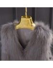 Faroonee kobiety Faux włochaty kamizelka futrzana kamizelka wąska krótka kurtki ze sztucznego futra płaszcz zimowy bez rękawów C