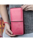 Marka COMFORSKIN trzy przegródki kobiece organizery portfele europejska i amerykańska damska torebka o dużej pojemności z pasek 
