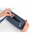 Portfele damskie portfel ze skóry pu Lady Fashion podwójny zamek błyskawiczny dzień torebki kopertówki dziewczyny opaska przenoś