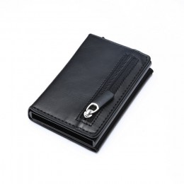Bycobecy 2020 nowy RFID inteligentny portfel etui na karty kredytowe metalowe cienkie szczupłe męskie portfele Pop Up minimalist