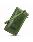 Clutch Bag Fashion portfel z saszetką na karty 2020 nowa skórzana kobieta długie portfele kobiety Zipper Strap Coin torebka dla 
