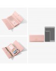 WEICHEN nowy projekt wiele działów portfele damskie Trifold o dużej pojemności posiadacz karty torebka portfel damski długie spr