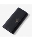 WEICHEN nowy projekt wiele działów portfele damskie Trifold o dużej pojemności posiadacz karty torebka portfel damski długie spr