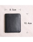 AETOO portfel męska krótka skórzana wierzchnia warstwa ze skóry cienki portfel mini damski pionowy podręcznik studencki portfel 
