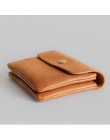 SIMLINE skórzany portfel męski męski damski Vintage krótki mały mini portfele portmonetka saszetka na karty z zamkiem kieszonkow