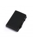 BISI GORO Fashion Wallet 2020 nowy pokrowiec na karty Vintage RFID Slim walizka biznes luksusowe etui na karty karta antykradzie