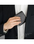 Portfel skórzany mężczyźni krótki 100% kożuch Tide marka garnitur portfel młodzieży prosty projektant pieniądze klipy rabat Hot 