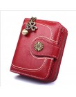 2019 nowe torebki w stylu Vintage portfel damski kobiety portfel z saszetką na karty skóra dla Retro marka mały zamek pani toreb