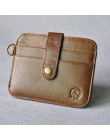 Mini portfele hasp mała torebka 100% prawdziwy skórzany portfel mężczyźni torebki męska kopertówka kobiety skóra crazy horse vin
