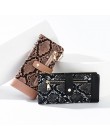 Nowa wężowa skóra portfel Zipper kieszeń na telefon komórkowy monety karty posiadacz torebki damskie portfele damskie sprzęgło d