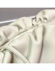 Torebka z prawdziwej skóry torebka kopertówka luksusowe torebki damskie torebki projektant obszerny zaokrąglony kształt torebki 