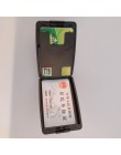Wielofunkcyjny aluminiowy portfel na karty RFID blokowanie etui na karty kredytowe dla mężczyzn kobiety podróże biznesowe monety