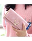Nowe mody kobiet sprzęgła Portefeuille portfel torebka o dużej pojemności do noszenia jako długie lub krótkie monety kieszeń PU 