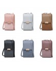 Nowe skórzane damskie torebki Crossbody Lady portfel na telefon portfel damski listonoszka z suwakiem torba dla kobiety torby z 