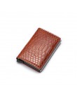 DIENQI Rfid Smart Men portfel na pieniądze Magic Trifold Mini wąski portfel męski mały skórzany portfel cienki wąż torebki walle