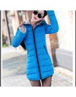 12 kolorów kobiet Plus rozmiar kobiet bluza z kapturem na jesień zima z długim rękawem Parka puchowa Slim Casual pikowana kurtka