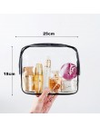 Wodoodporny przezroczysty PVC kąpiel kosmetyczka kobiety kuferek kosmetyczny podróż Zipper makijaż uroda kosmetyczka przechowywa