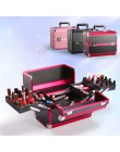 Przenośna profesjonalna kosmetyczka walizki na kosmetyki o dużej pojemności kobiety kosmetyczki podróżne Box Manicure kosmetolog