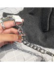Modny łańcuszek PU Lychee skórzany piterek w talii torba banka wodoodporny kradzież kobiet na spacery zakupy z paskiem na brzuch
