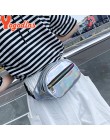 Yogodlns torebka holograficzna Laser nerka pasek damski w talii torba Hologram torebka moda torba piersiowa