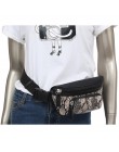 Serpentyn moda damska talia pakiety krótkie dziewczyny torba z paskiem do zawieszenia na piersi Zipper saszetka na pasek dla kob