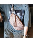 BRIGGS piterek dla kobiet talia torba oryginalna skórzana nerka torebka moda pasek na pieniądze moda damska łańcuch torby na ram