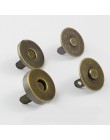 5 zestaw klasyczna jakość okrągłe zapięcie magnetyczne do torby metal srebrny torebka zatrzaski zamknięcia przycisk zatrzask akc