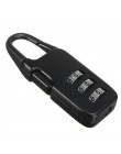 Mini kłódka walizka podróżna bagażu bezpieczeństwa blokada hasła 3 kombinacja cyfr części torby i akcesoria