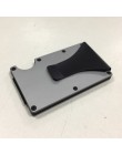 Rfid metalowy portfel Aviator Nfc Travel aluminiowe etui na karty kredytowe z klipsem na portfele