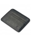 Nowy prawdziwy magiczny skórzany portfel portfel kredytowy portfel mini wąski portfel karta i etui na identyfikator mężczyzna ko