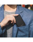 NewBring Slide portfel RFID blokowanie Carbon Fiber Credit etui na dowód osobisty dla mężczyzn kobiety mężczyzna kobieta karta p