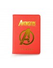 Marvel Avengers okładka na paszport Rfid blokowanie skórzane etui na paszport Hydra wielofunkcyjna tarcza paszport podróże Case 