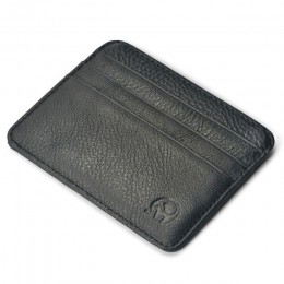 Nowy prawdziwy magiczny skórzany portfel portfel kredytowy portfel mini wąski portfel karta i etui na identyfikator mężczyzna ko