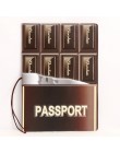 Podróż dookoła świata okładka na paszport kopertówka PU skórzany adres dowód tożsamości uchwyt przenośna karta pokładowa pokrywa