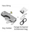 NewBring Clearance brelok do kluczy DIY brelok do kluczy portfel brelok do kluczy portfele przenośny kompaktowy metalowy klips w