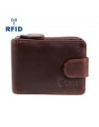 JOYIR etui na identyfikator karty kredytowej portfel ze skóry naturalnej męskie wizytówki portfel RFID o dużej pojemności posiad